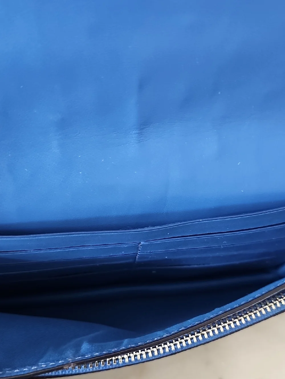 Coach Lapis Blue Ombré Rivets Fold Over Crossbody Bag - Picture 8 of 10
